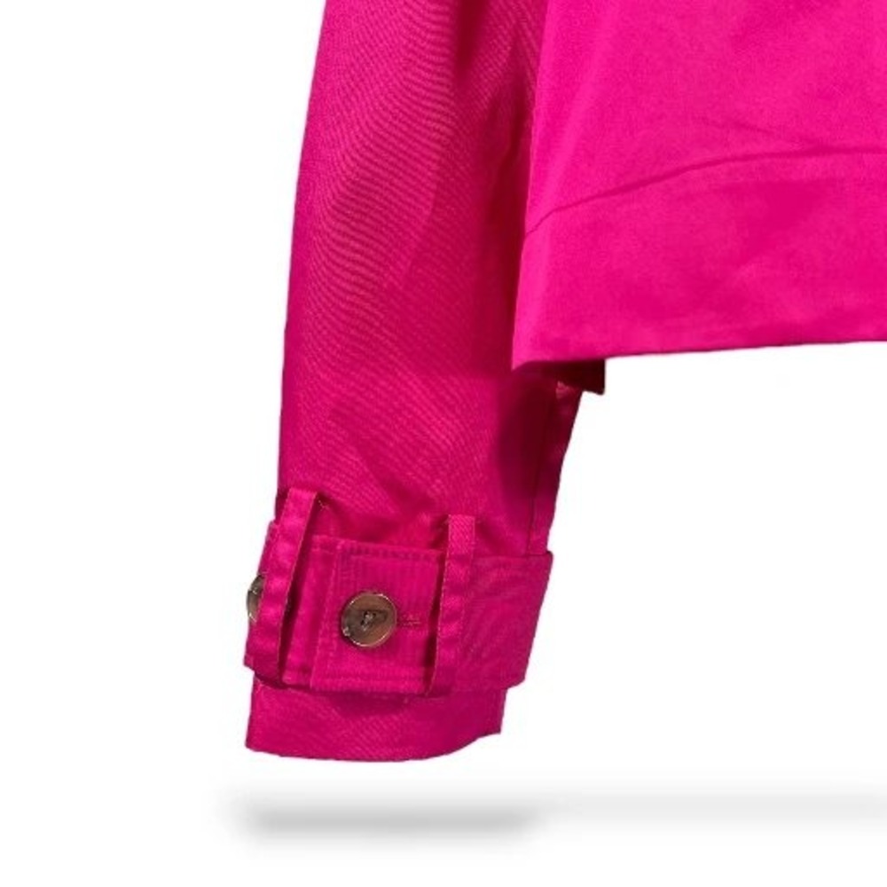 ON 34th Women's L Pink Double Breasted Short Trench Coat Cute NWOT - Picture 3 of 10